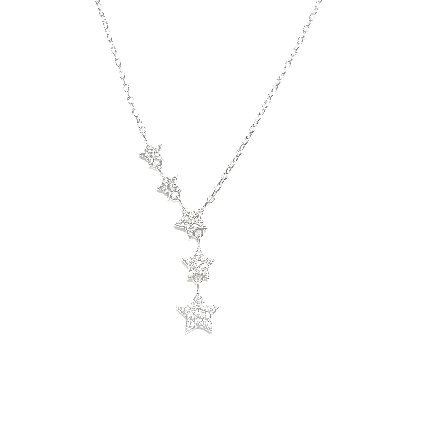 Starlit Path Necklace-Silver LM
