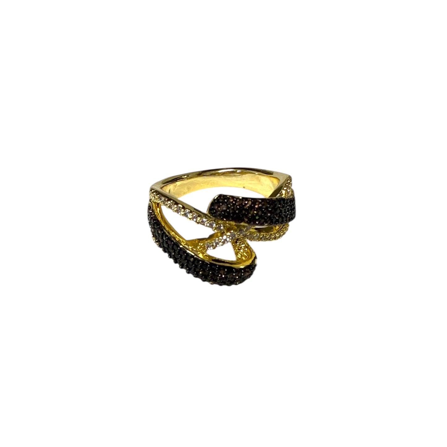 Mocha Luxe X-Link Ring-Gold LM