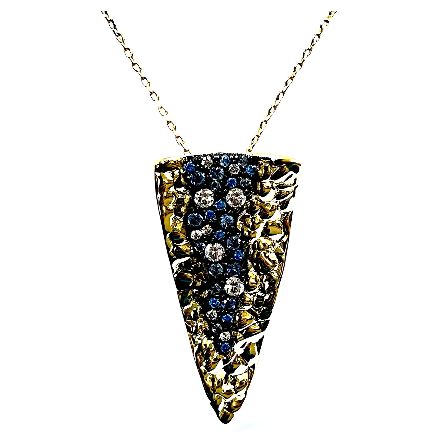 Midnight Cascade Pendant-Gold LM