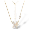 Forever Fleur Necklace-Gold" "LM"