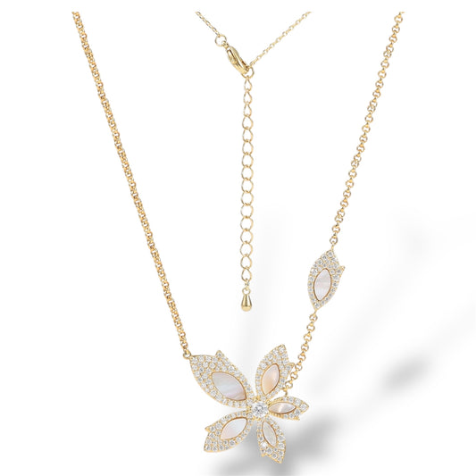 Forever Fleur Necklace-Gold LM