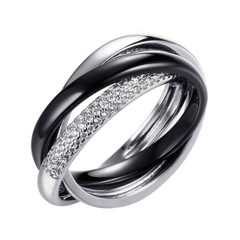 Eclipse Trinity Ring-Silver