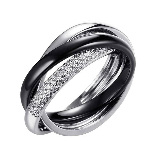 Eclipse Trinity Ring-Silver