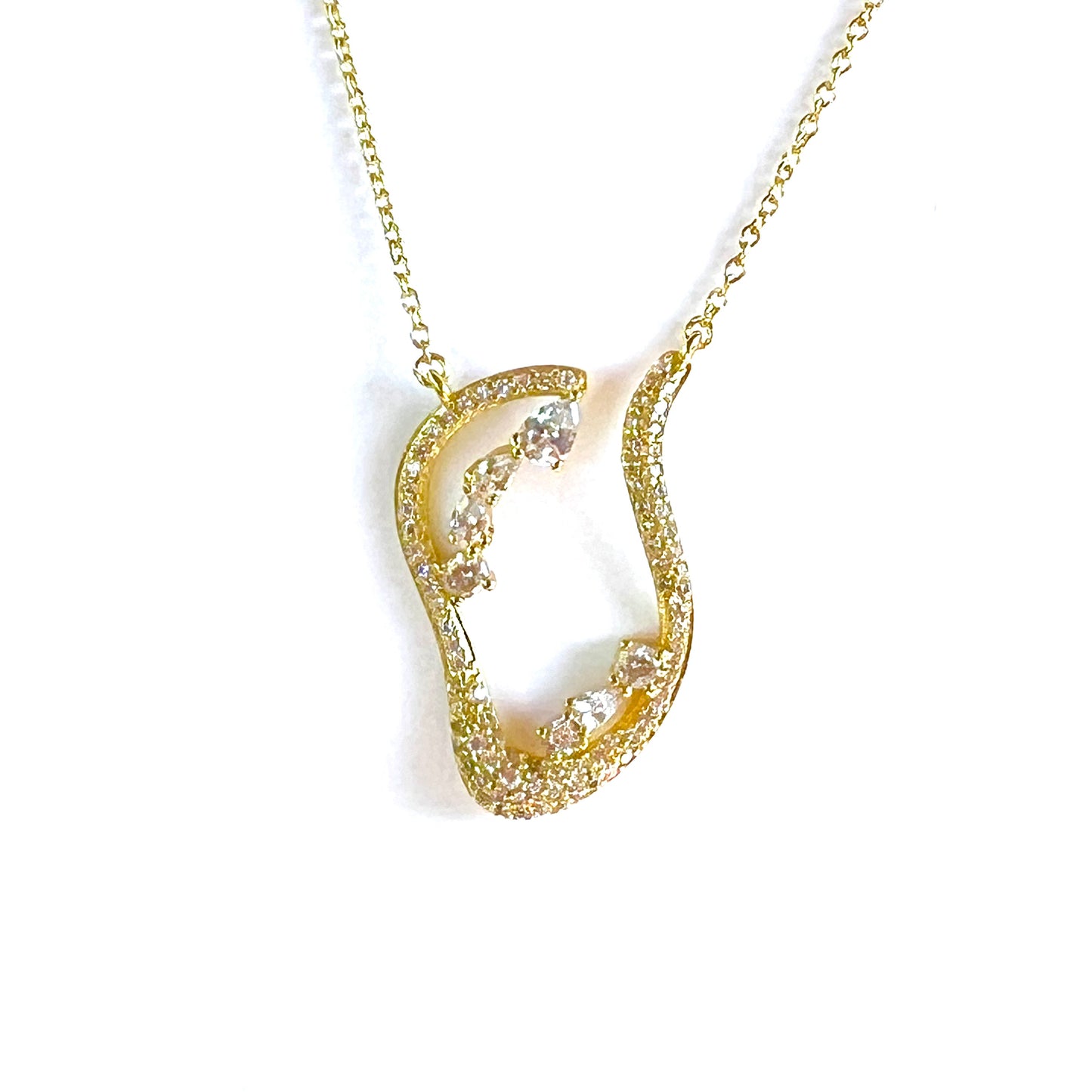 Eternal Wave Necklace-Gold LM