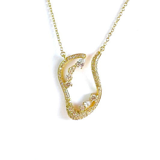 Eternal Wave Necklace-Gold LM