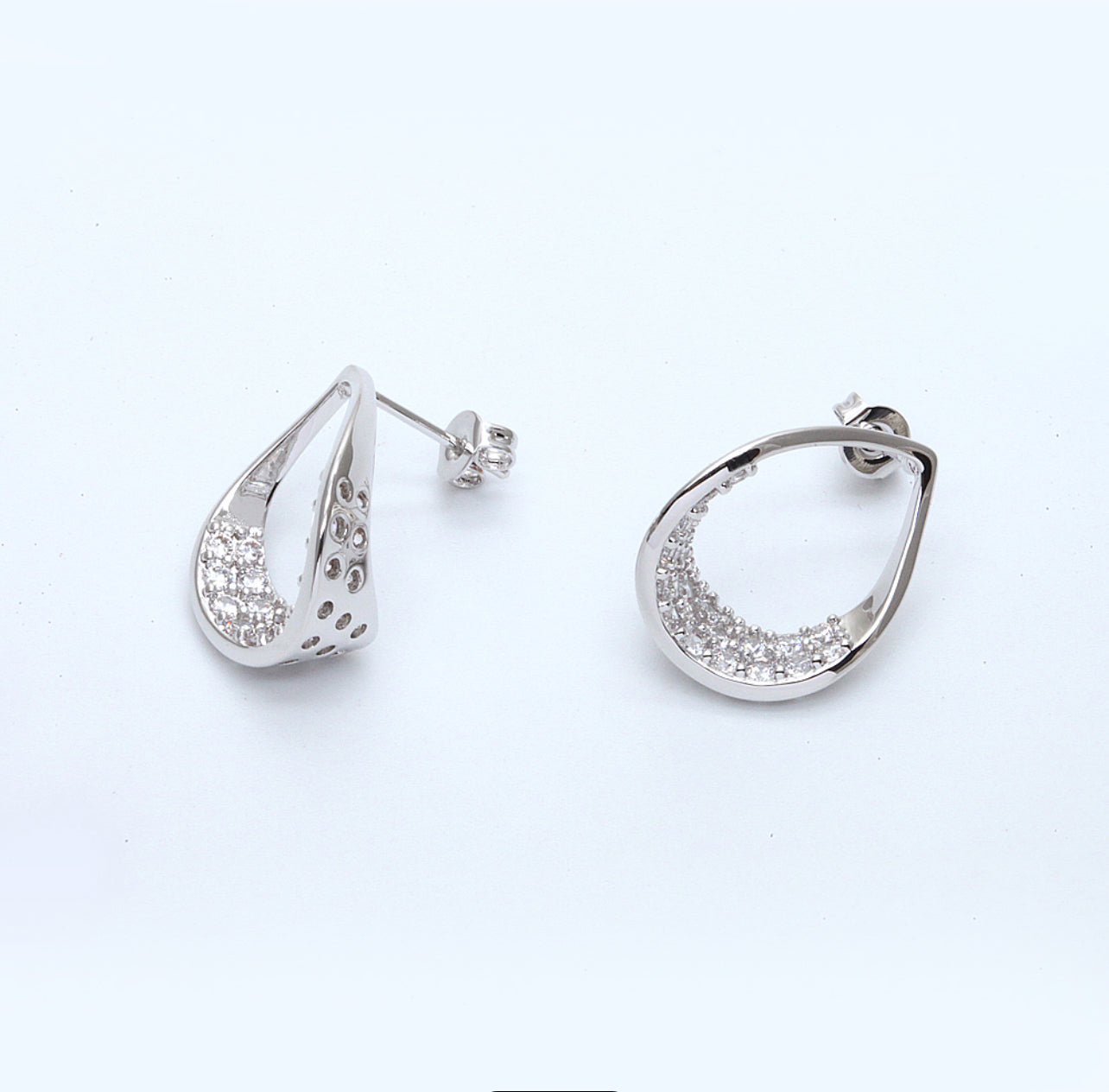 Twilight Teardrops Earring-Silver LM