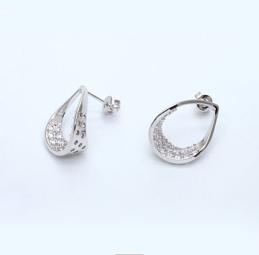 Twilight Teardrops Earring-Silver LM