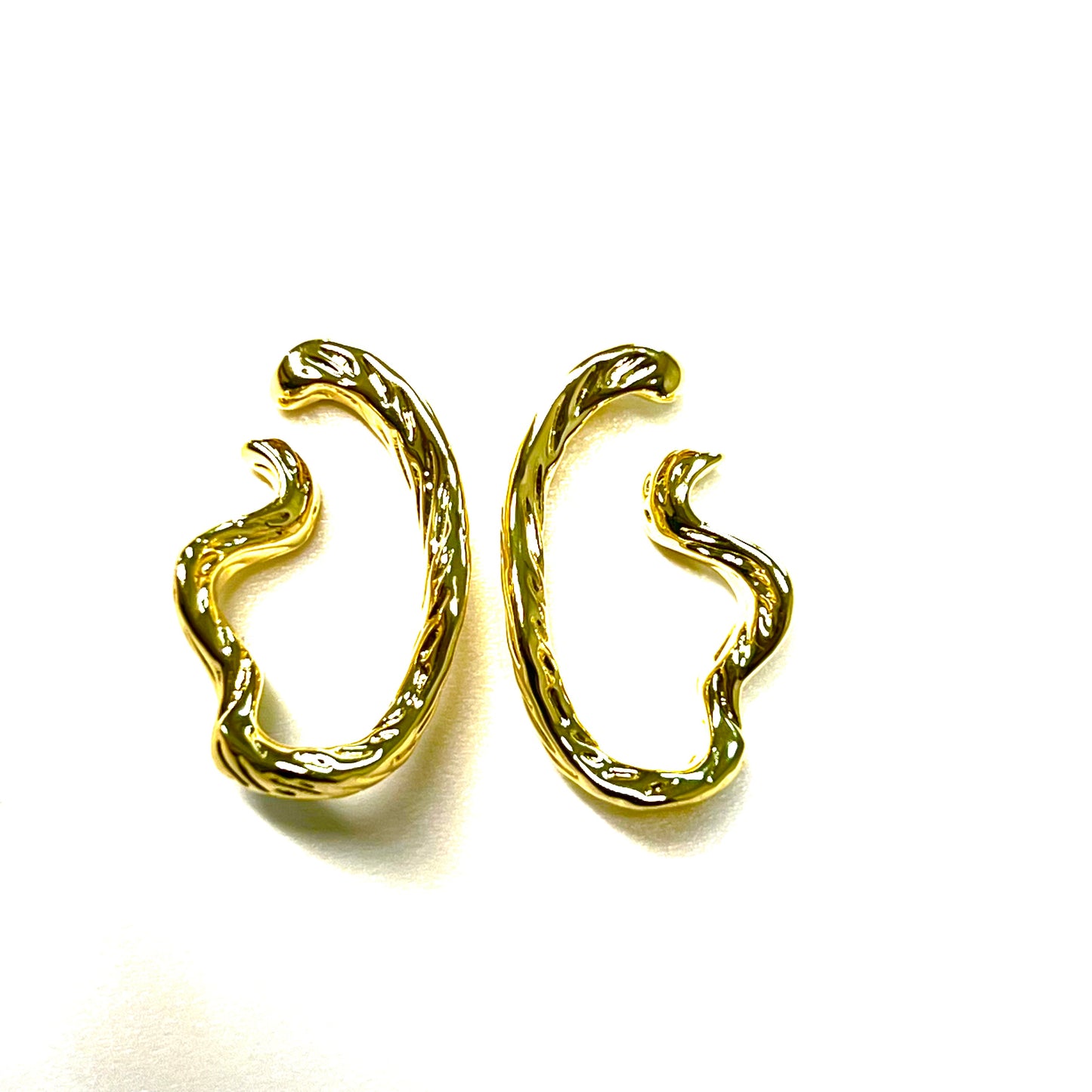 Molten Whispers Earrings-Gold LM