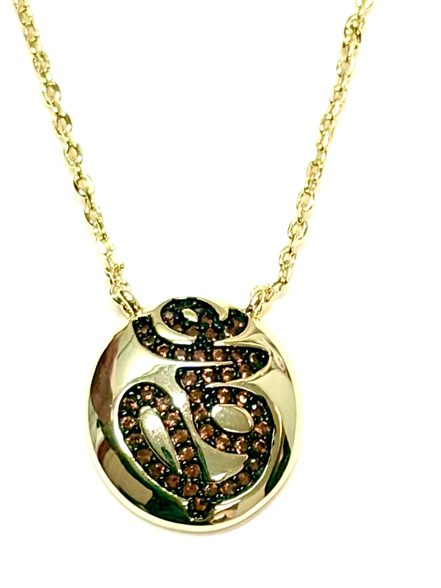 Serpent Ember Medallion Necklace-Gold LM