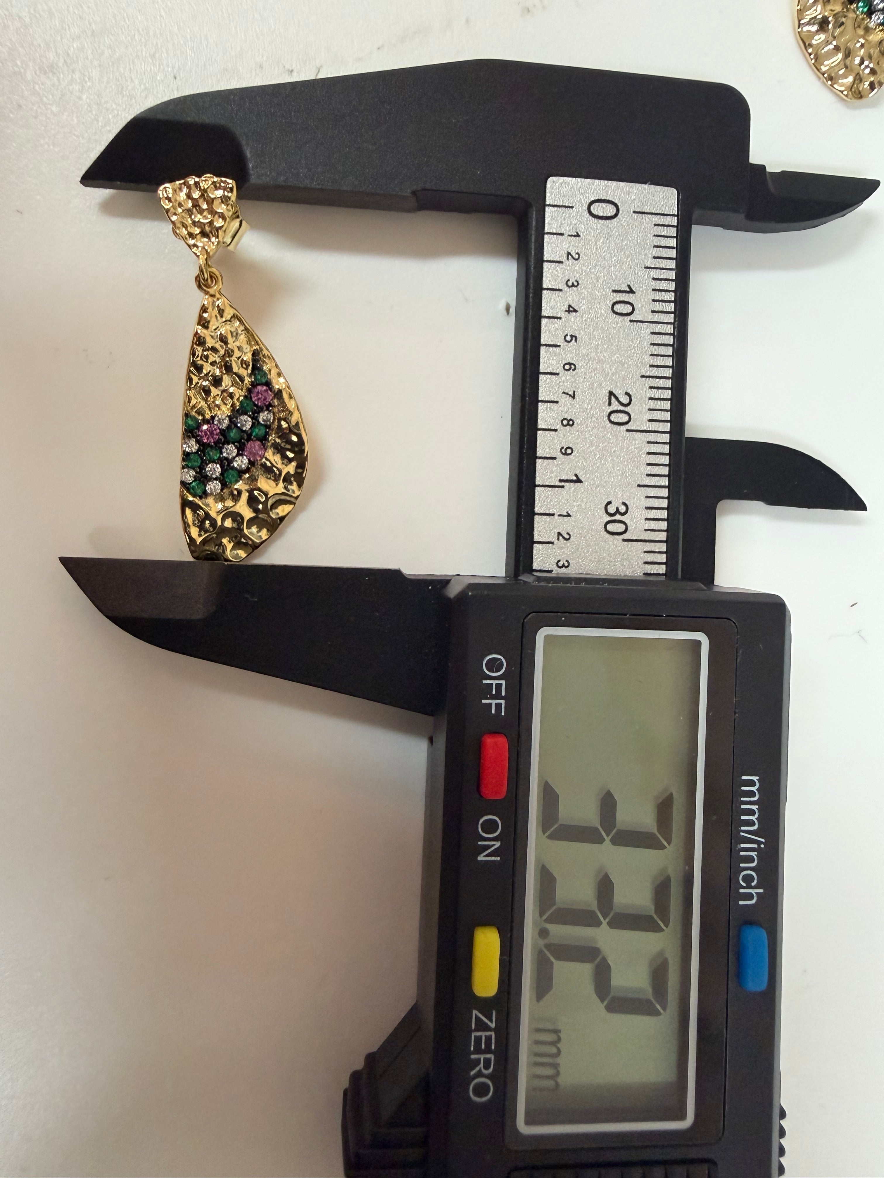 Aurora Mosaic Drop Earrings "LM"