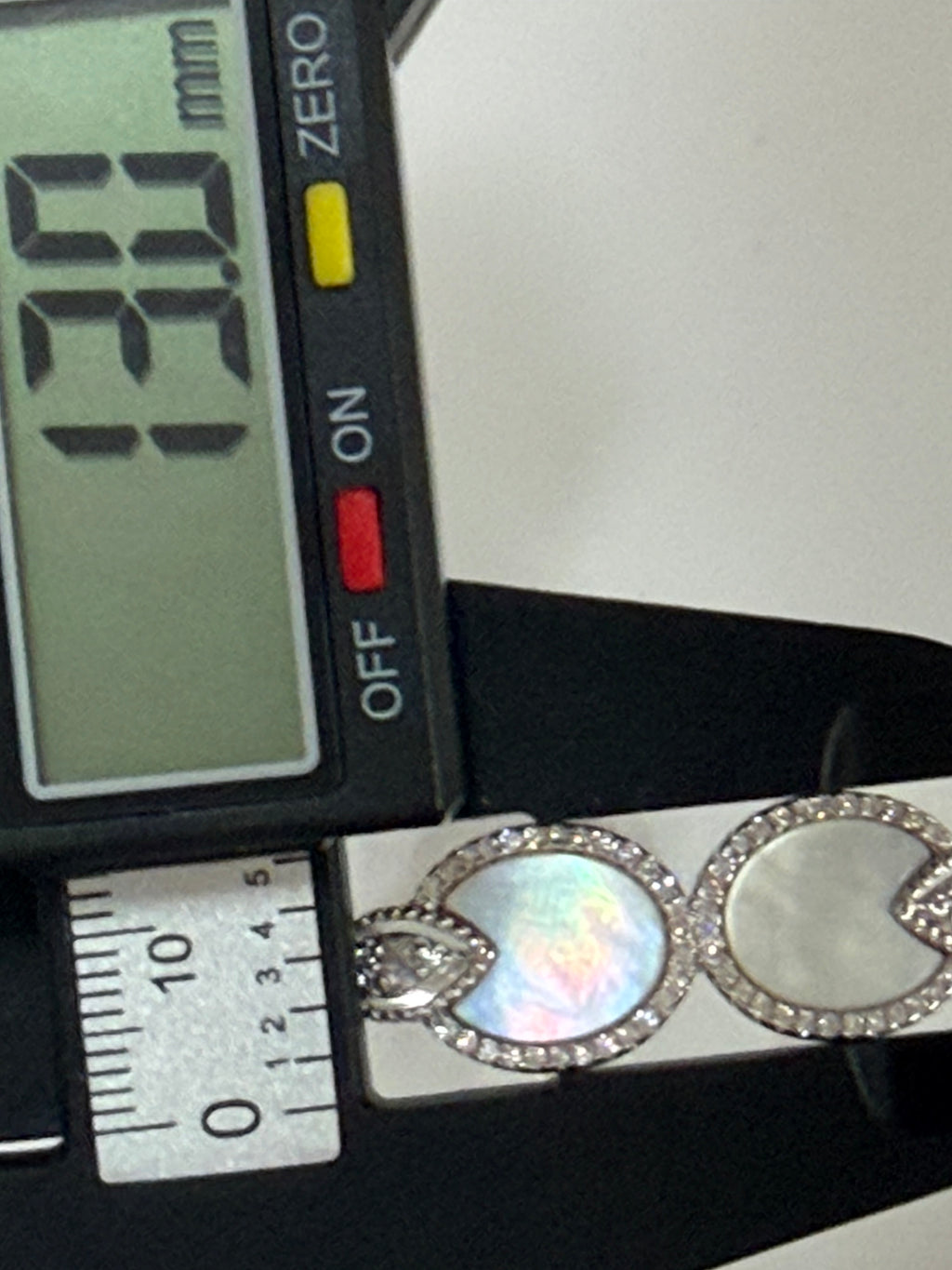 Serene Drops Bangle-Silver "LM"