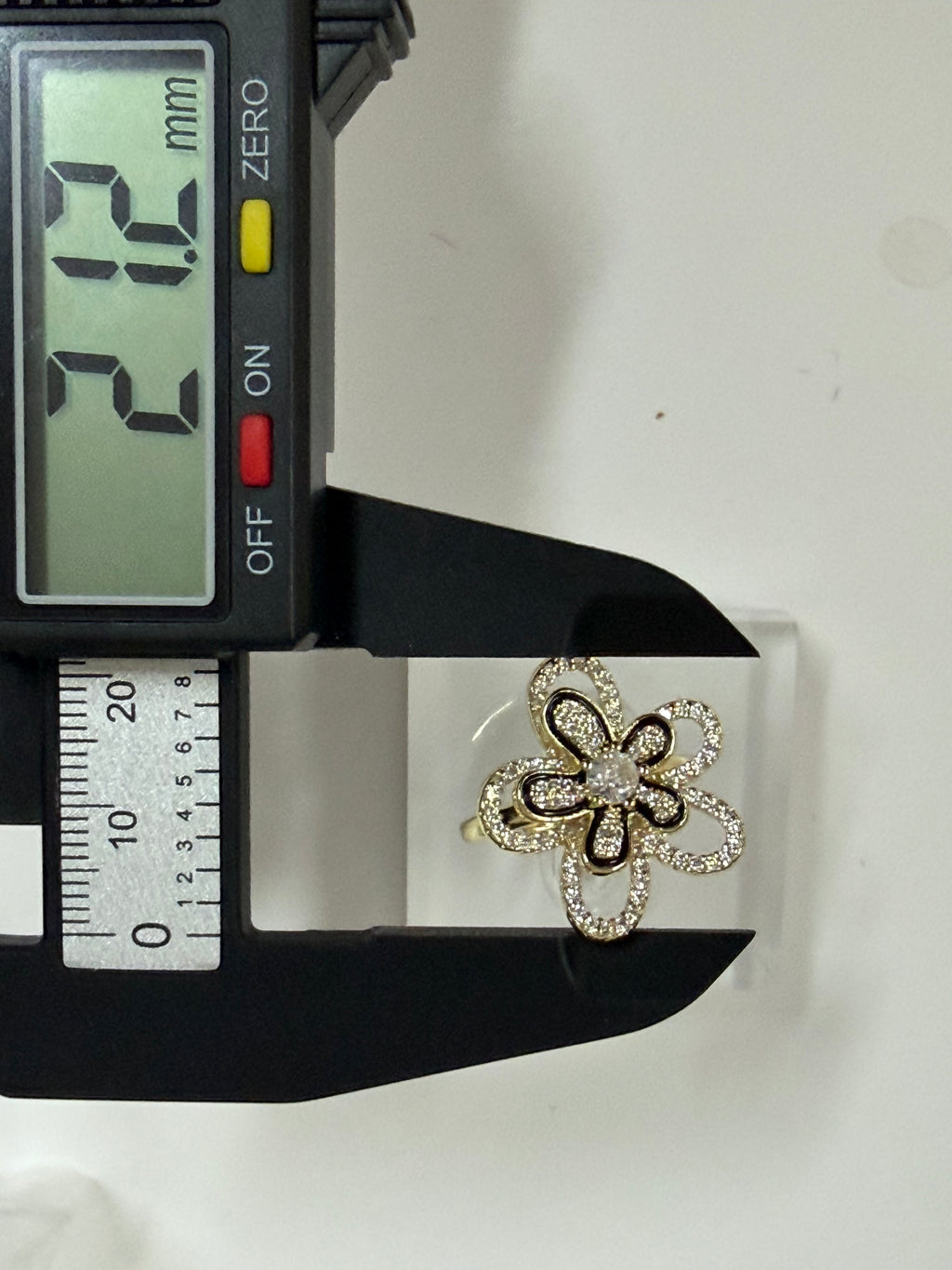 Radiant Bloom Adjustable Ring "LM"