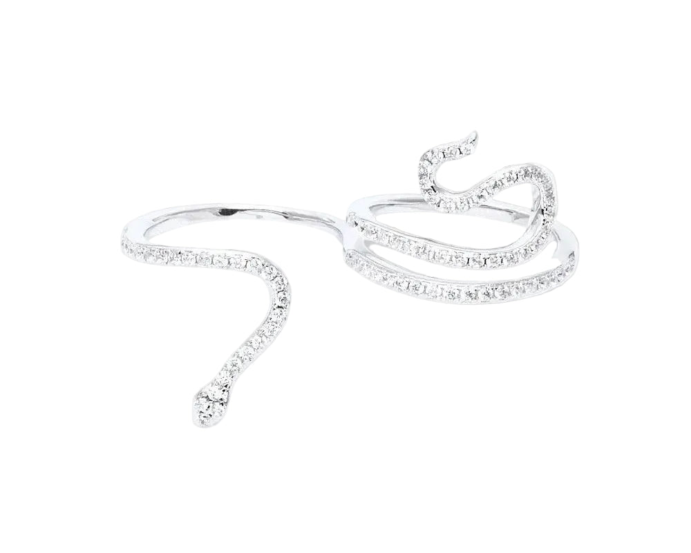 Twin Serpent Spark Ring "LM"