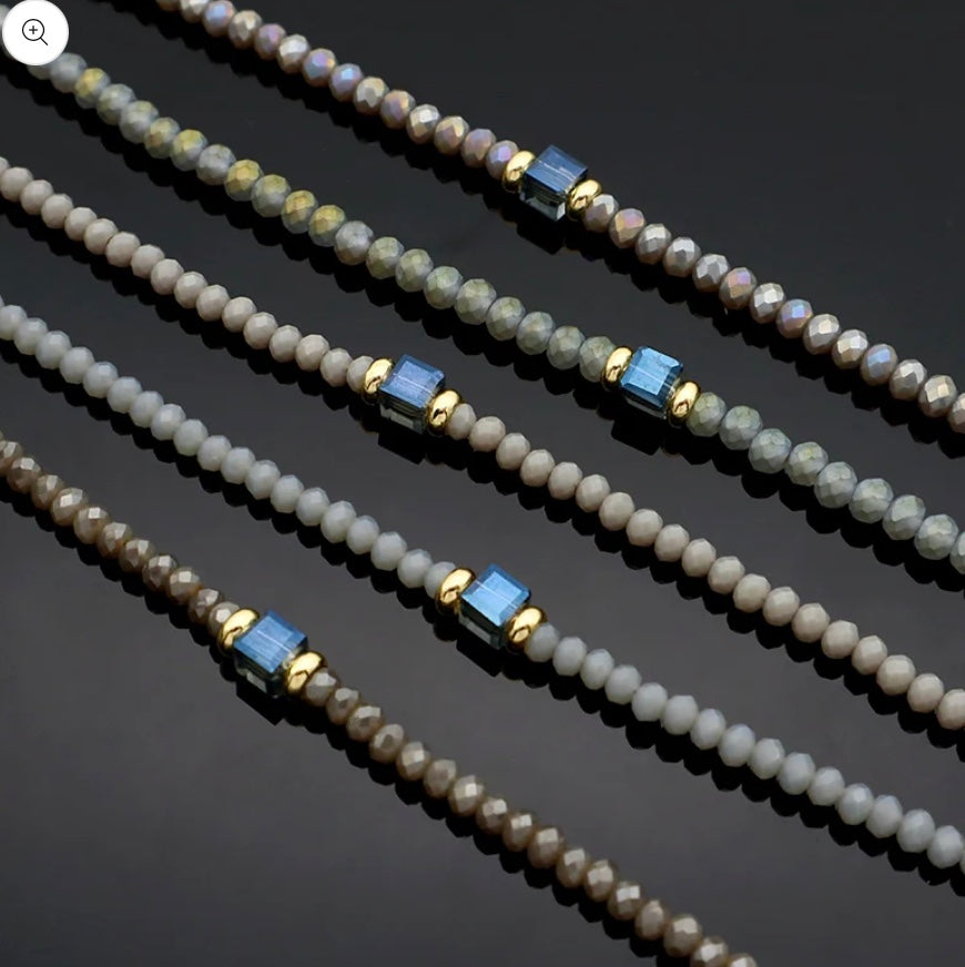 Desert Dusk Necklace Bead-Gold "LM"