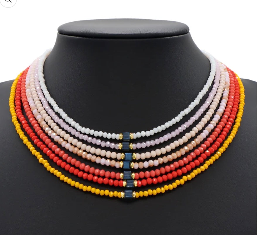 Frostbeam Charm Necklace Bead-Gold "LM"