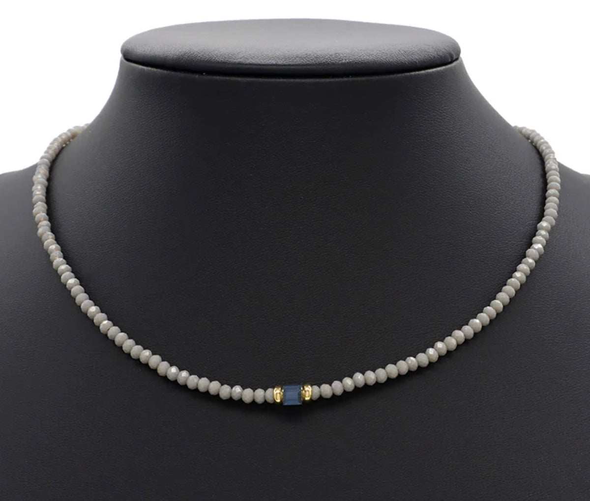 Moonlit Mist Necklace Beads- Gold "LM"