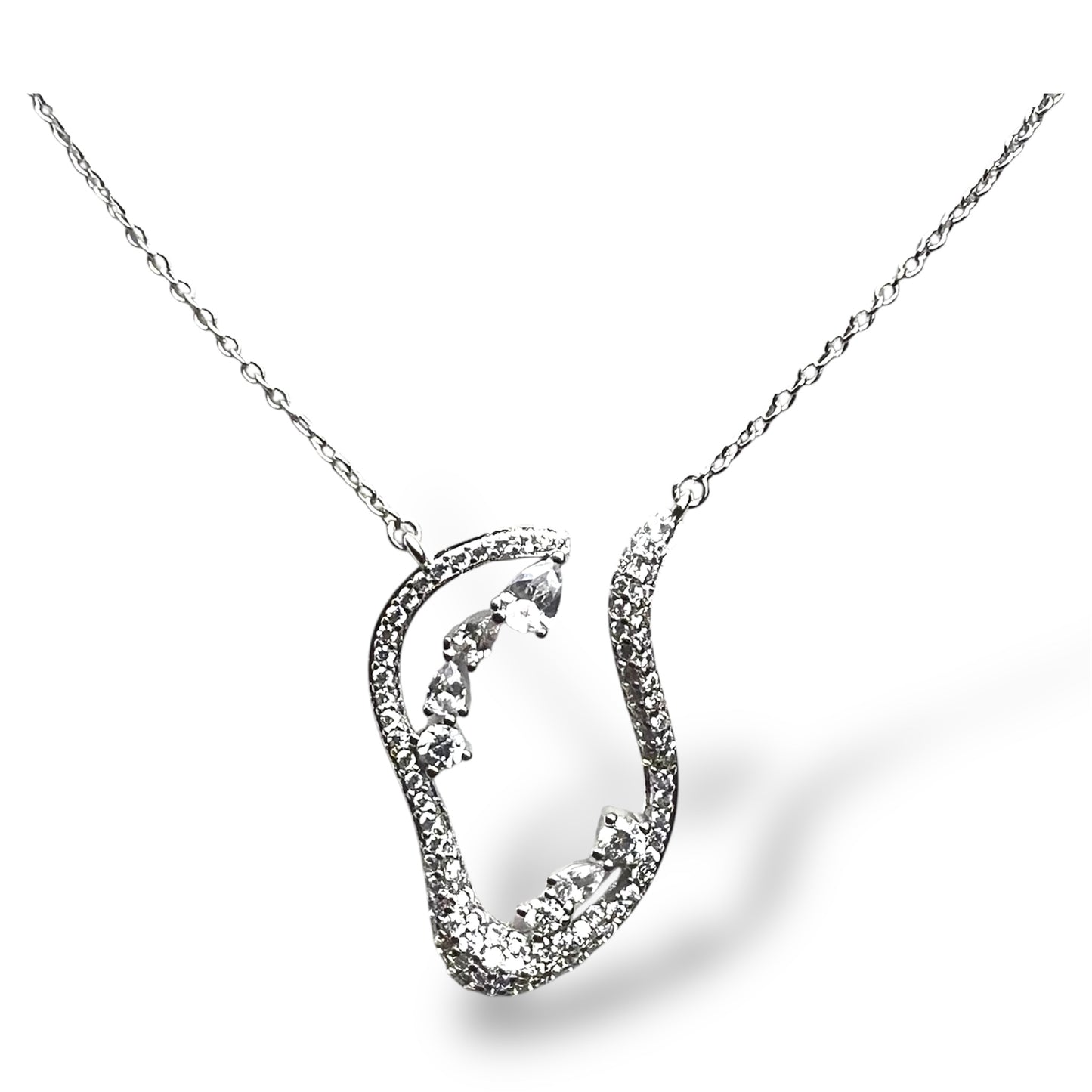 Eternal Wave Necklace-Silver LM