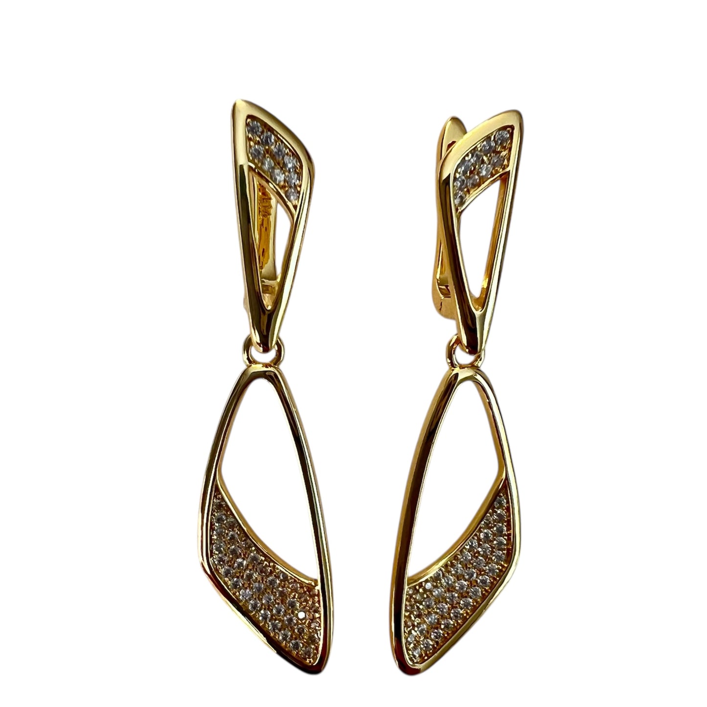 Lumière Élégante Earrings-Gold LM