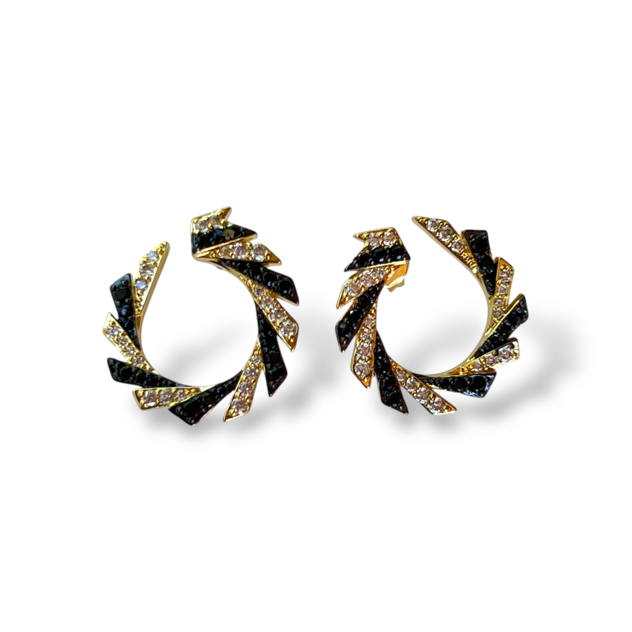 Midnight Swirl Earrings "LM"