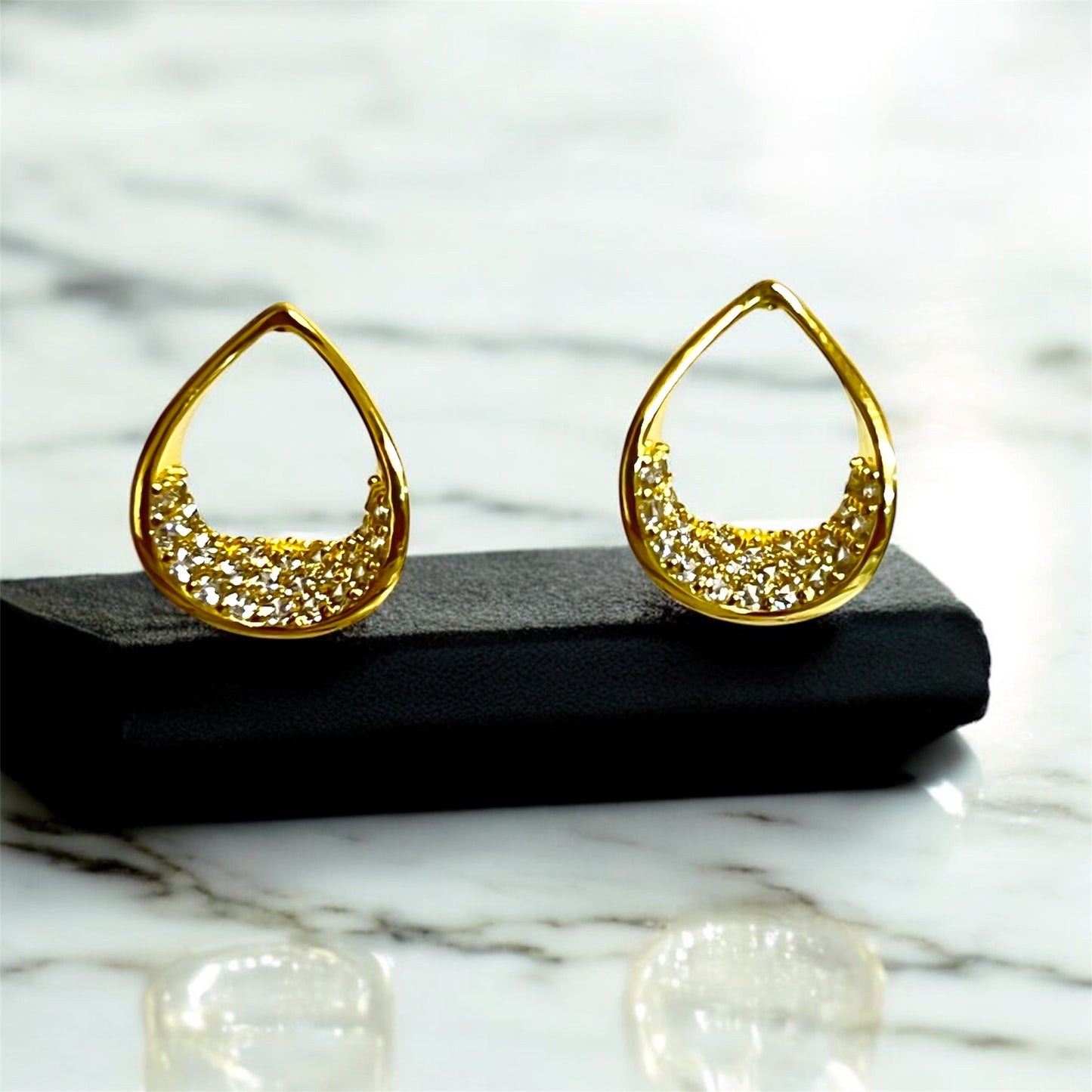 Twilight Teardrops Earrings- Gold LM
