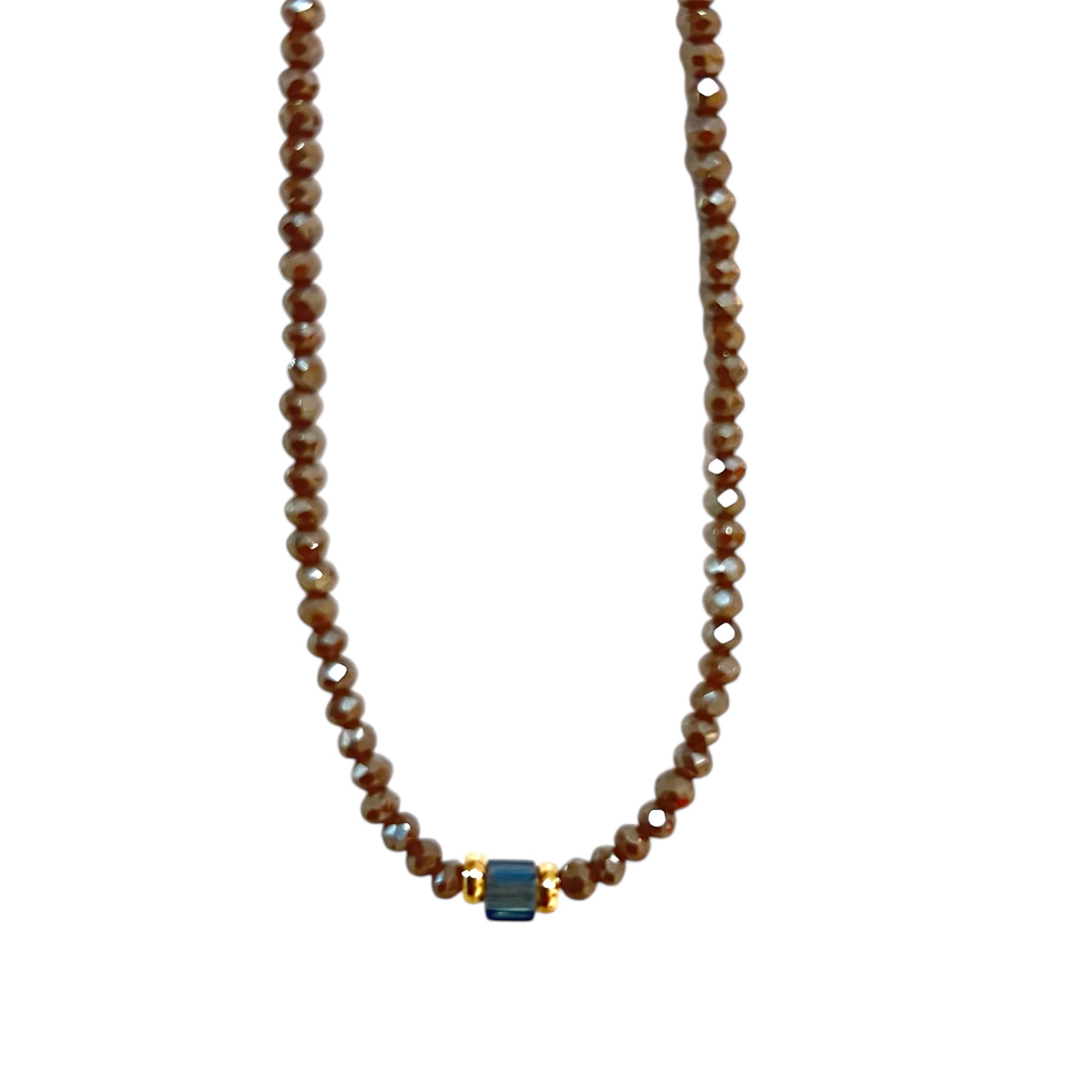 Desert Dusk Necklace Bead-Gold "LM"