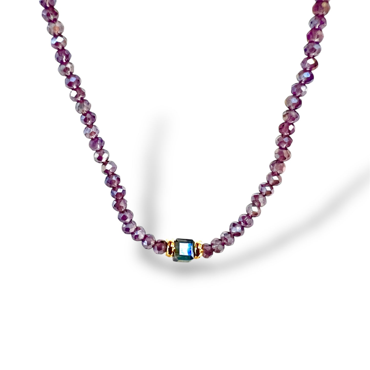 Twilight Gleam Beaded Necklace LM