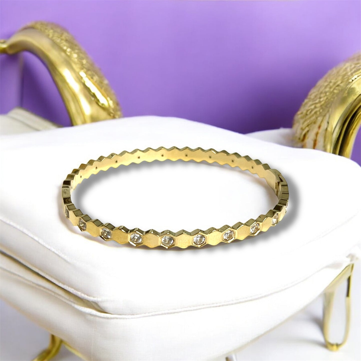 HexaGlow  Bangle Gold LM