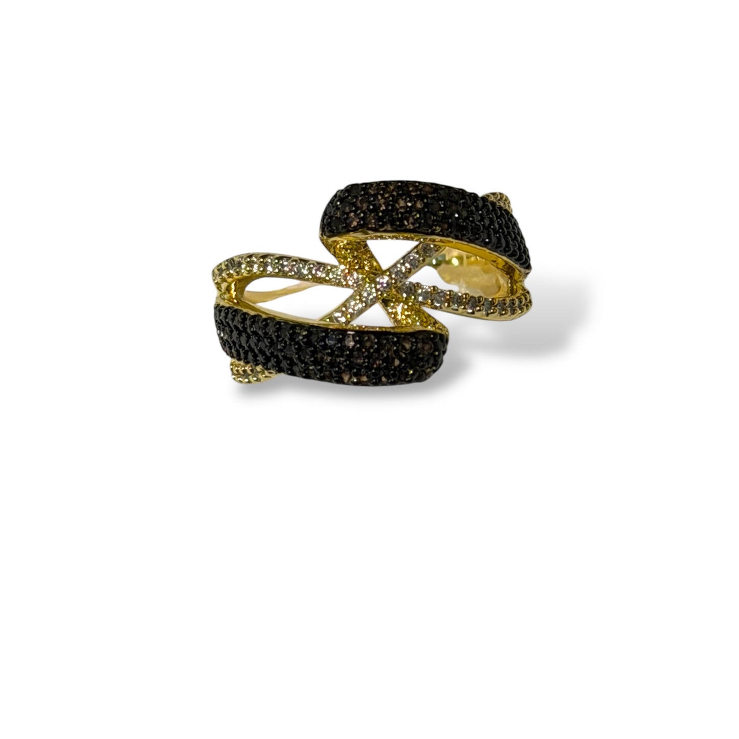 Mocha Luxe X-Link  Ring-Gold LM