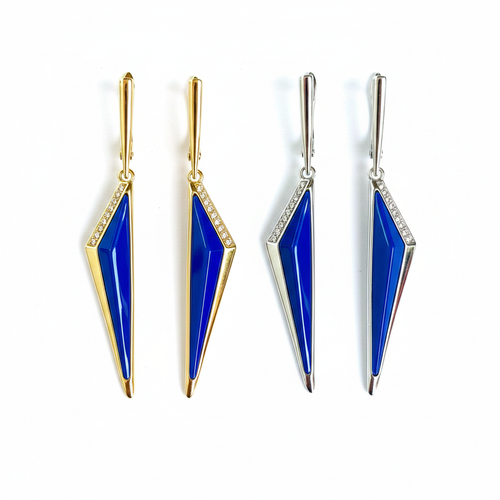 Aurora Edge Earring – Gold & Silver