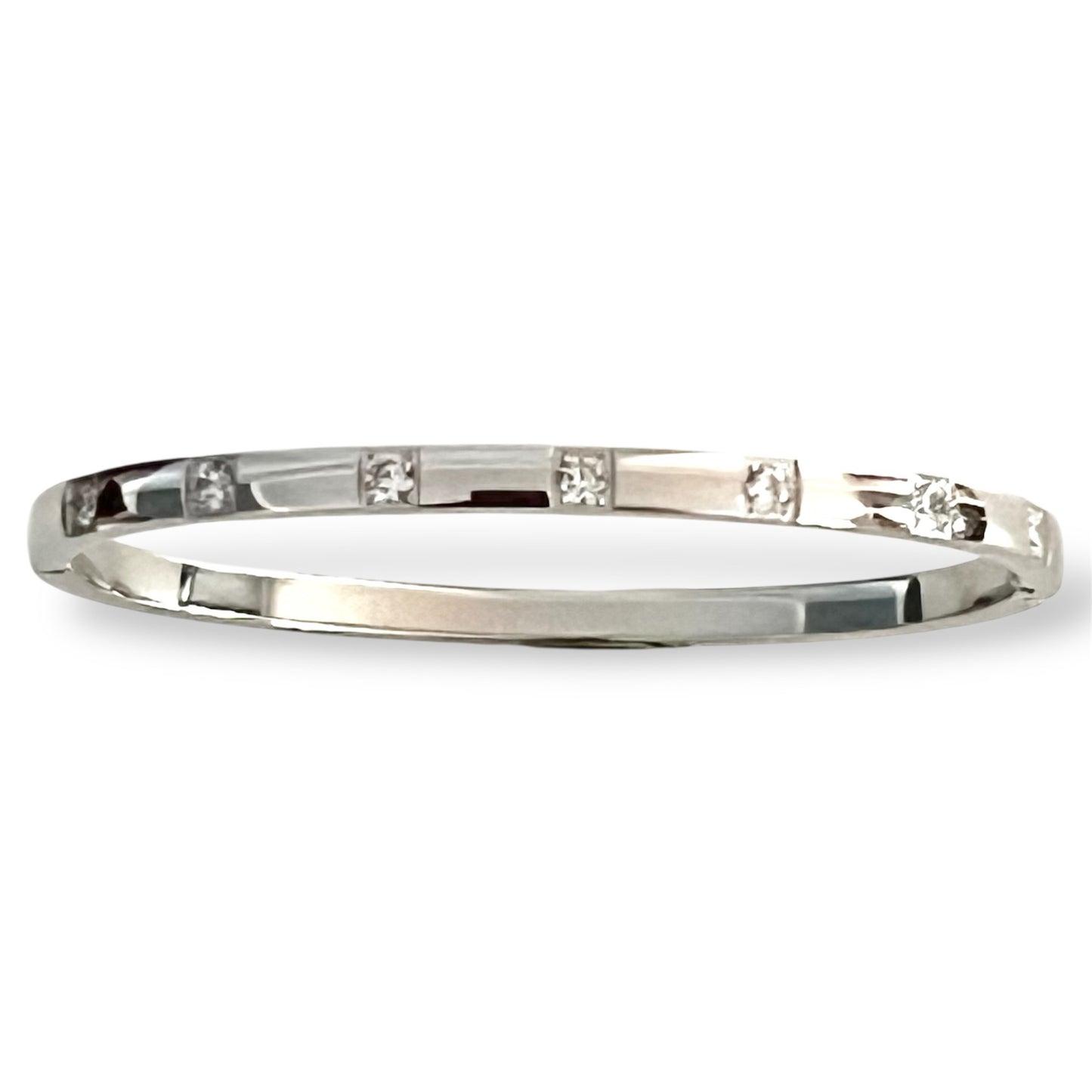 Luxe Beam Bangle-Silver LM