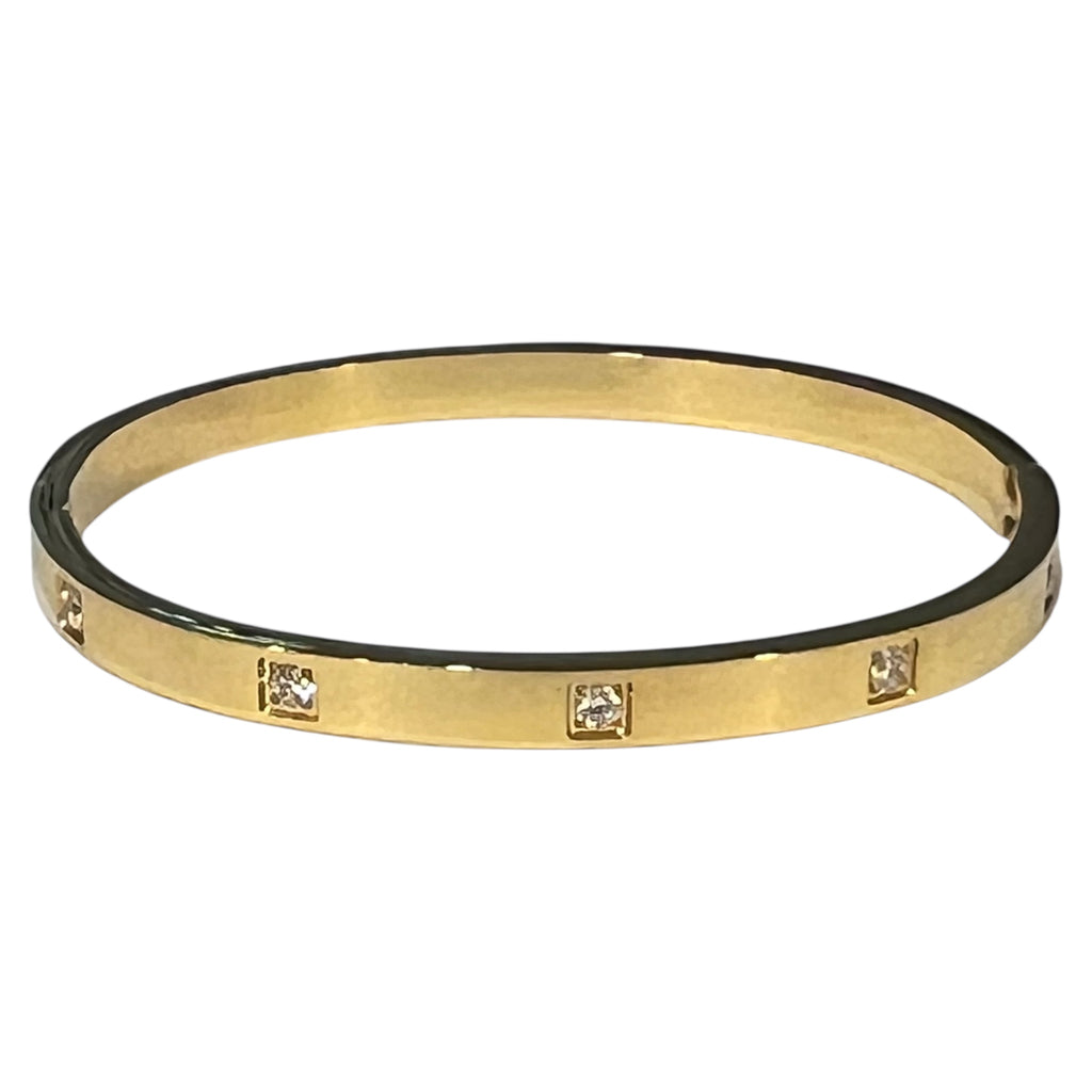 Luxe Dot Bangle-Gold "LM"