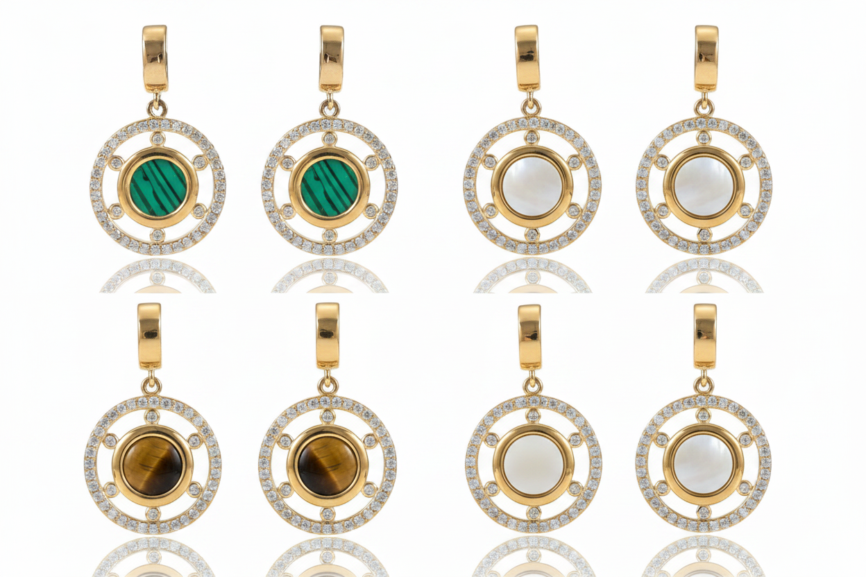 Celestial Circle Drop Earrings - All 6 Earrings 3 Colors