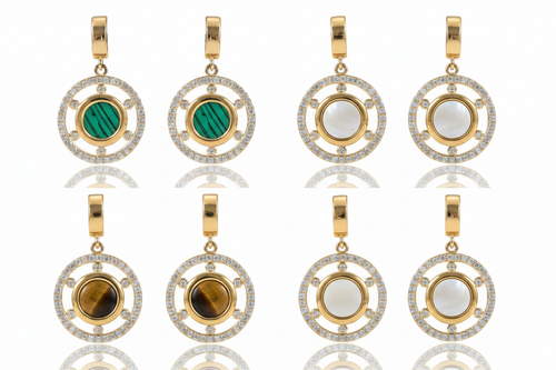 Celestial Circle Drop Earrings - All 6 Earrings 3 Colors