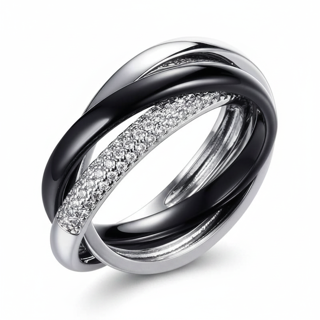 Eclipse Trinity Ring – Silver