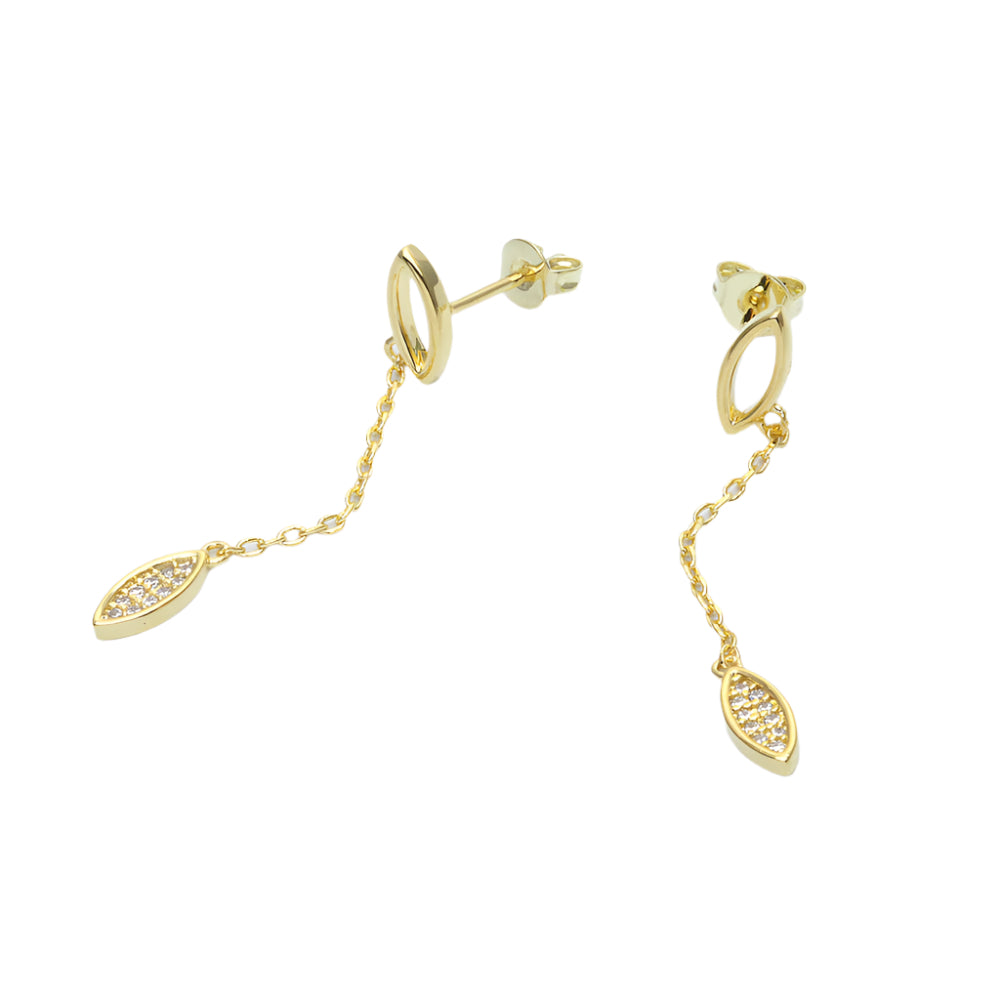 Golden Glint Drape Studs-Gold LM
