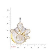 Spiral Bloom Mesh Necklace-Two Ton LM