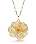 Rosette Radiance Pendant-Two Tone "LM"