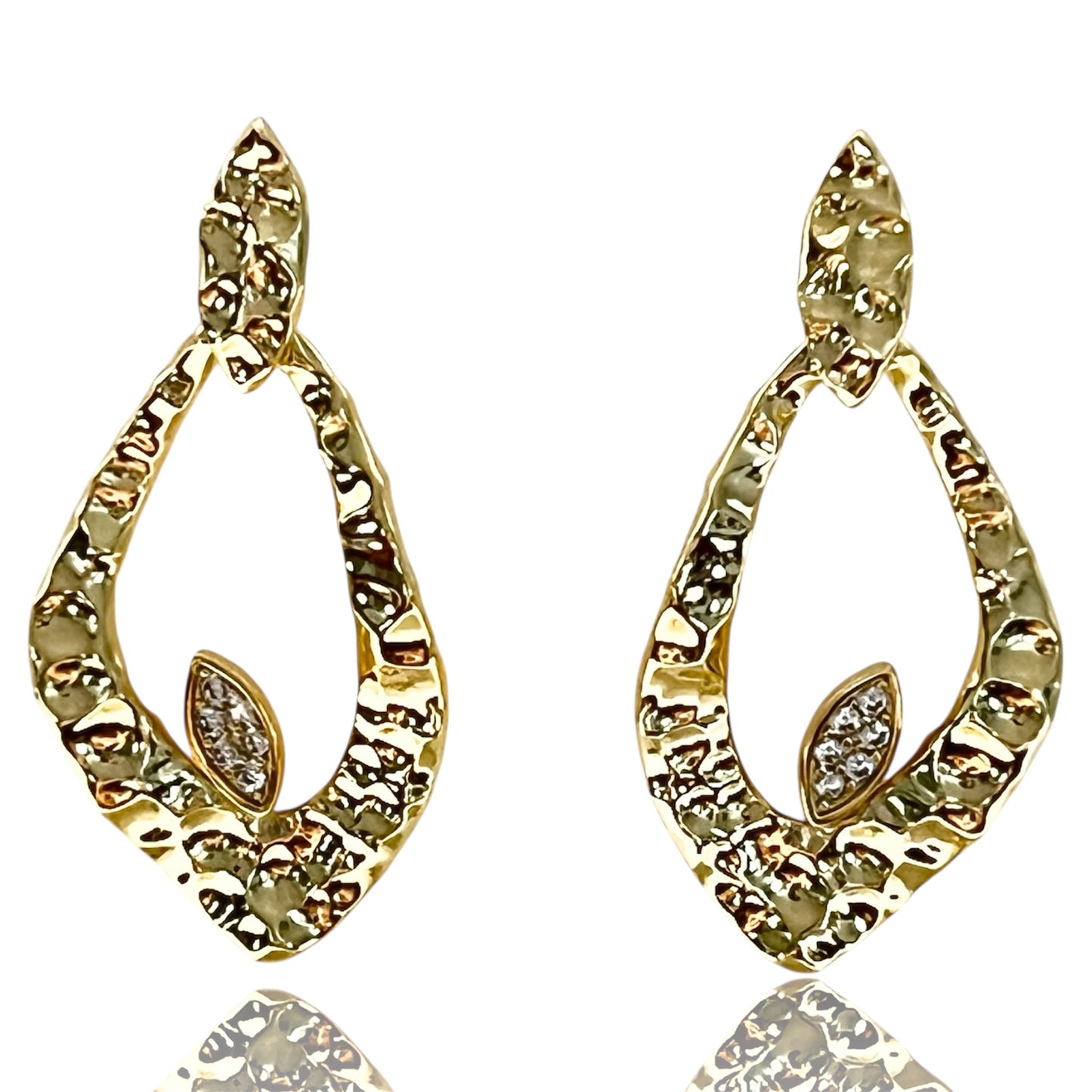 Golden Grove Drop Earrings-Gold LM