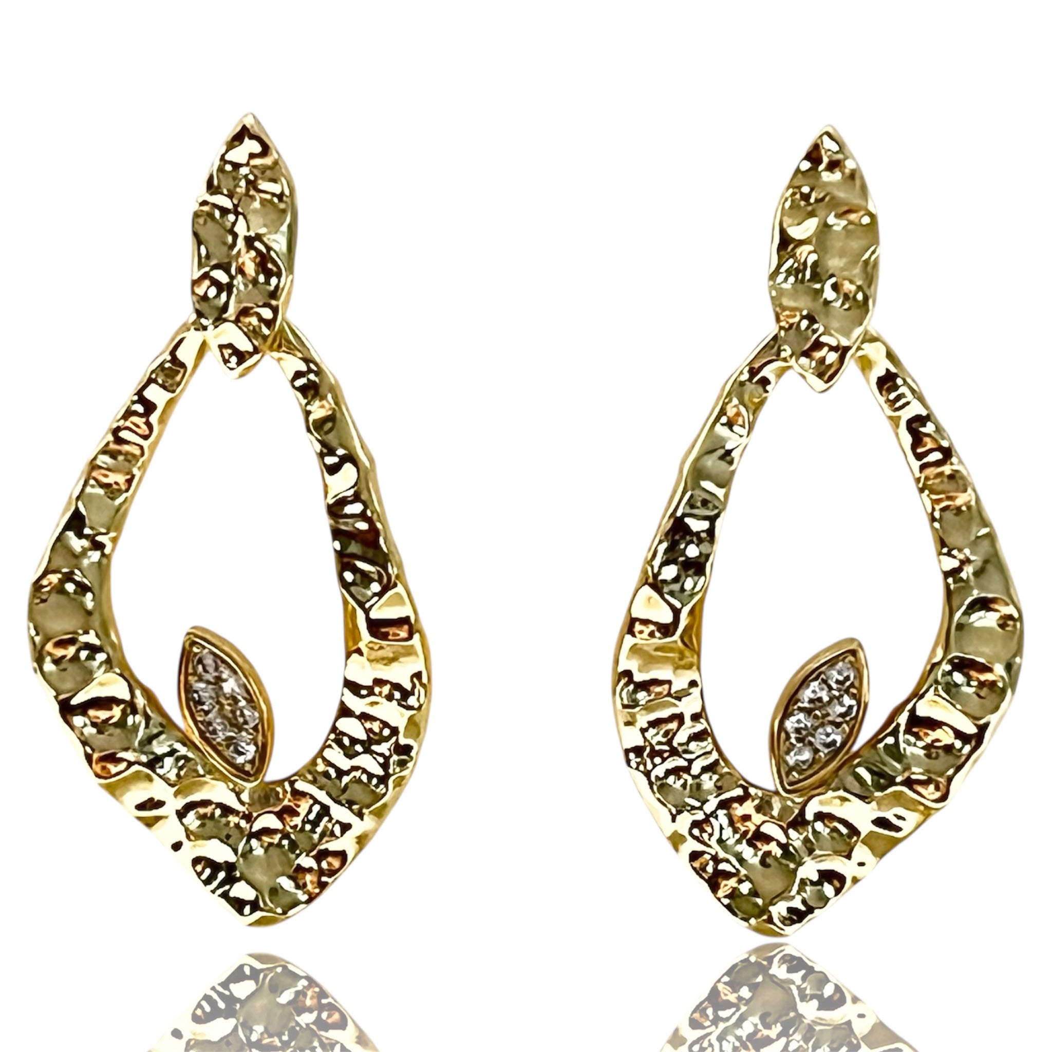 Golden Grove Drop Earrings-Gold "LM"