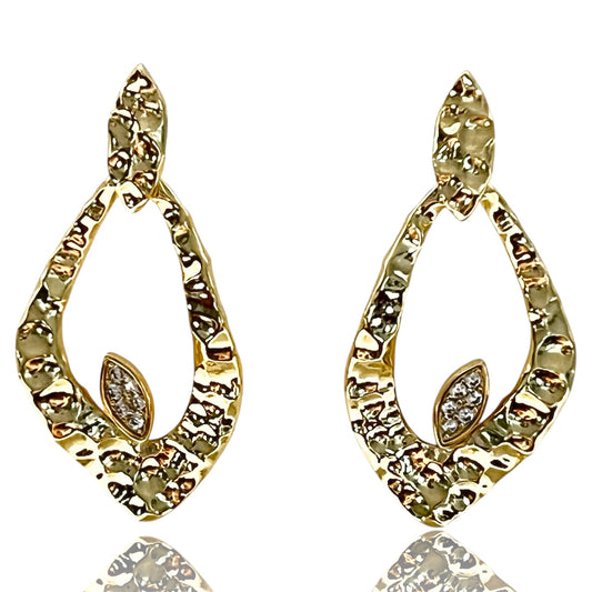 Golden Grove Drop Earrings-Gold LM