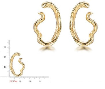 Molten Whispers Earrings-Gold LM