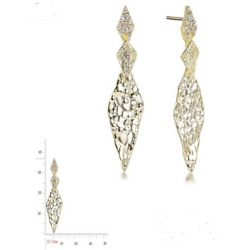 Golden Obelisk Earring-Gold LM