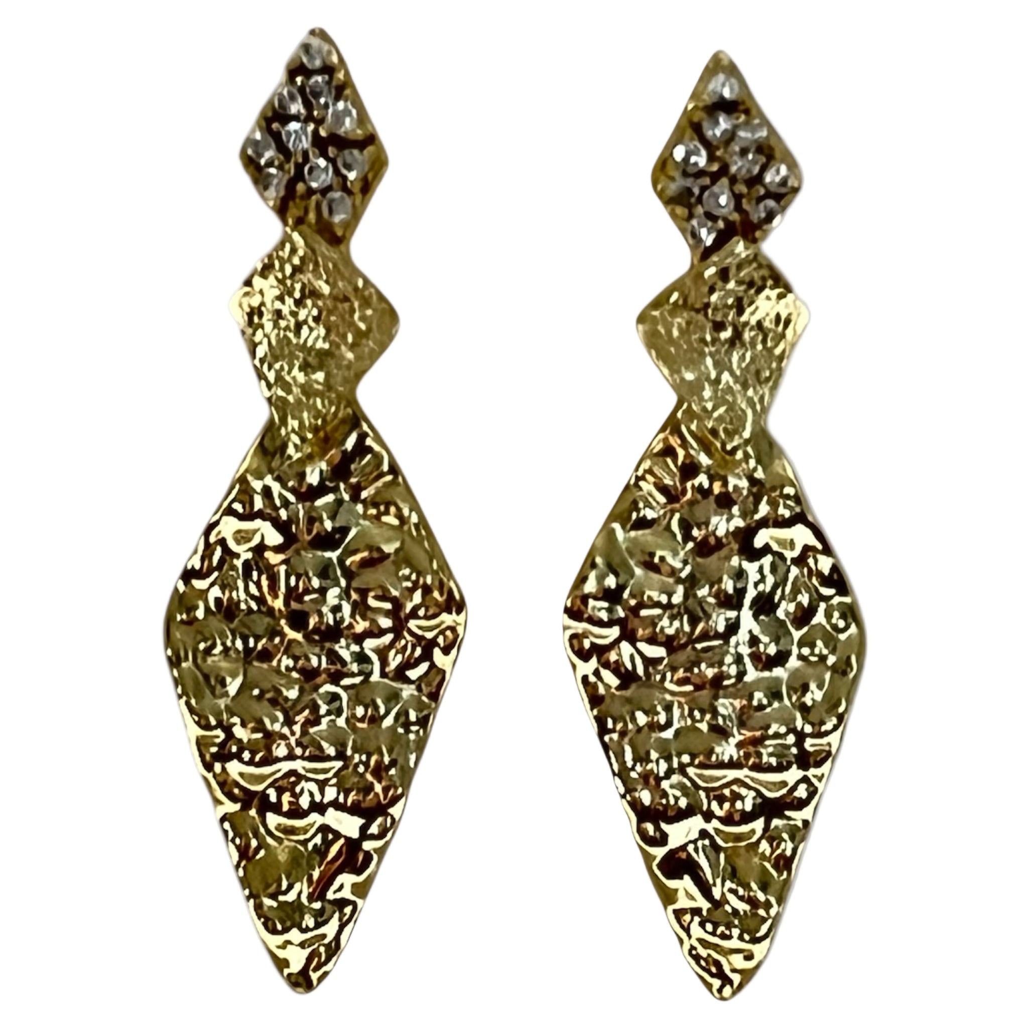 Golden Obelisk Earring "LM"