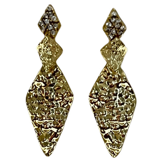 Golden Obelisk Earring-Gold LM