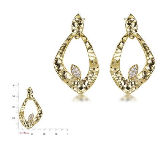Golden Grove Drop Earrings-Gold LM