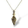 Golden Obelisk Pendant "LM"