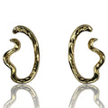 Molten Whispers Earrings-Gold "LM"