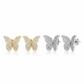 Luxe Flight Butterfly Studs – Gold & Silver