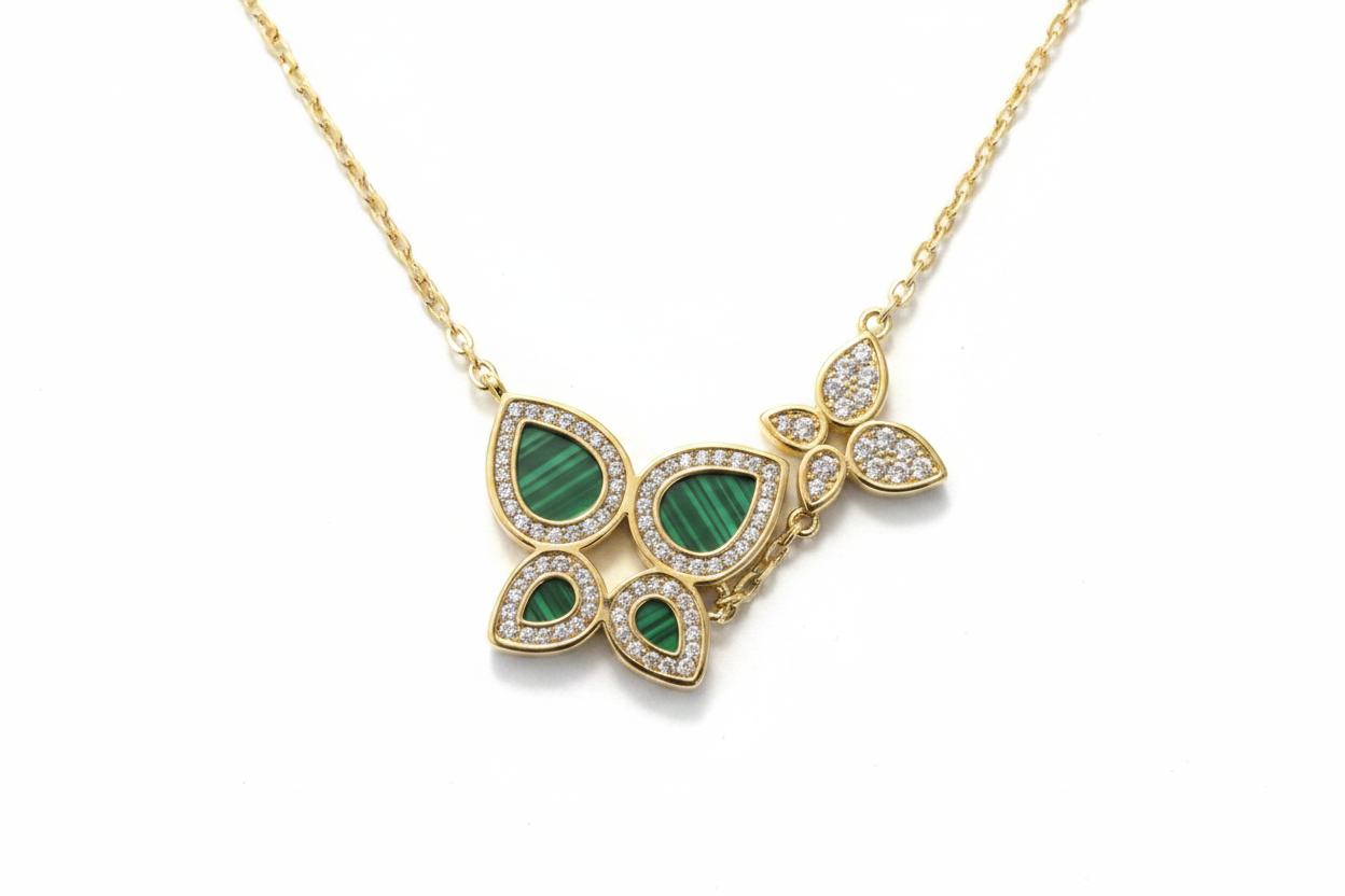 Malachite Butterfly Necklace