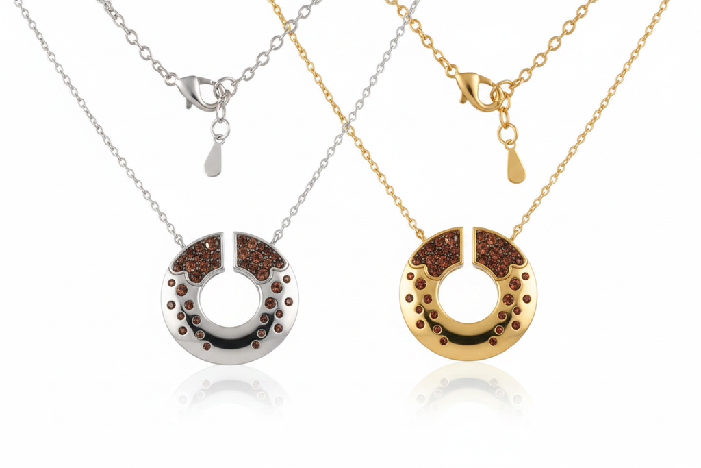 Molten Ember Necklace - White Background